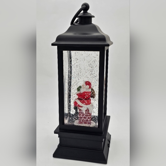 Santa Sitting On Chimney Lighted Water Lantern | RAZ | NWT - Picture 5 of 5